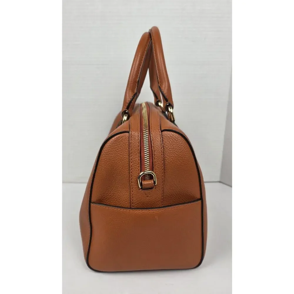 Michael Kors Orange Leather Studio Mercer Medium‎ Satchel Crossbody